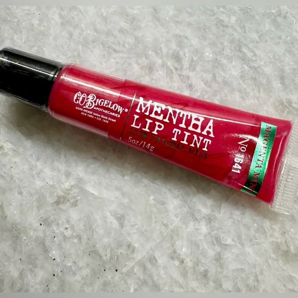 New C.O. Bigelow Magenta Mint Mentha Lip Tint Gloss 0.5oz - Sealed